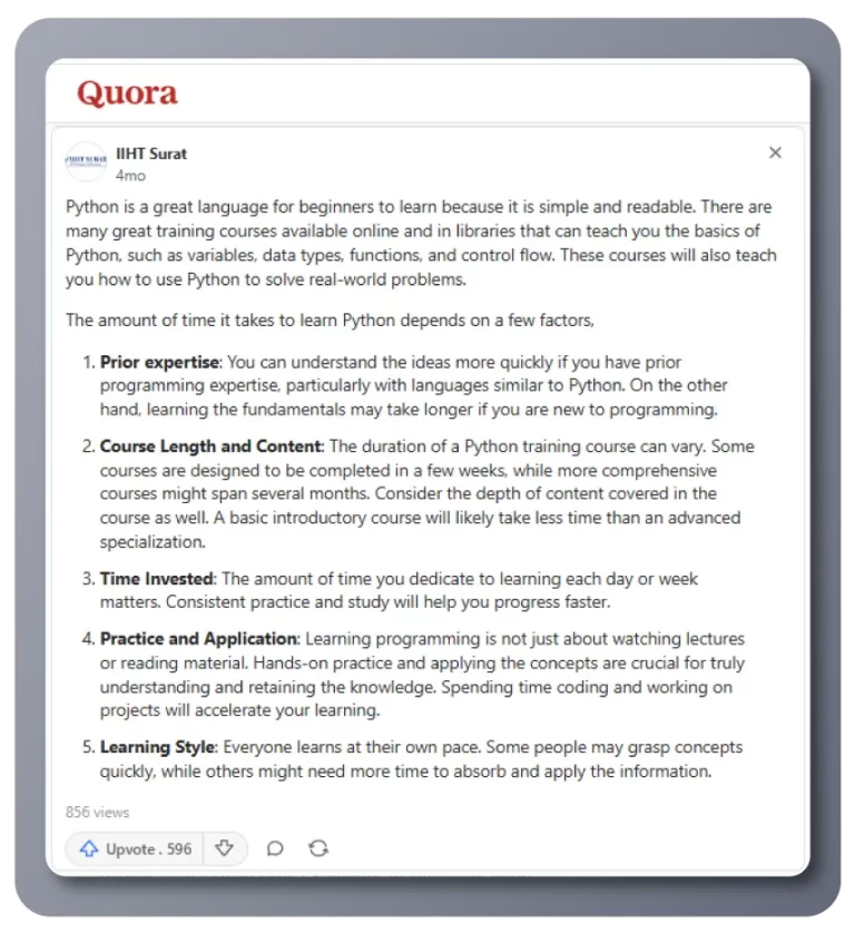 Quora for SEO (Brand Trust + Topic Visibility)